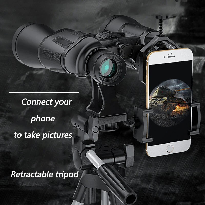 20x50 HD BAK4 Military Binoculars – Long-Range Zoom Telescope for Outdoor Use